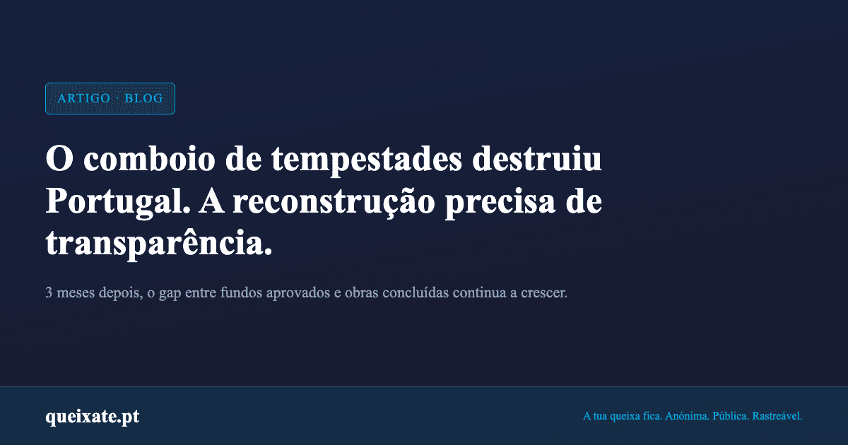 Storms, reconstruction and municipal transparency